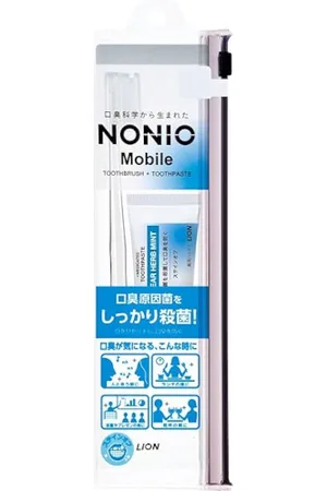 Lion Nonio Mobile Toothbrush & Toothpaste Travel Set - 1 pieza + 30g