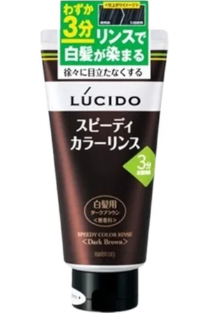 Mandom Lucido Speedy Color Rinse - 160g - Dark Brown