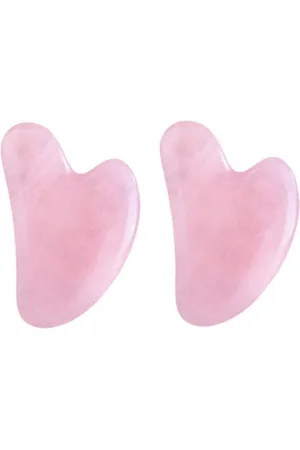 MissLady Scraping Board Gua Sha Massage Tool (Heart-shaped) (2ea) Set - Pink