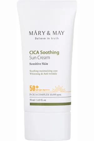 Mary&May [Oferta] - CICA Soothing Sun Cream SPF50+ PA++++ - 50ml
