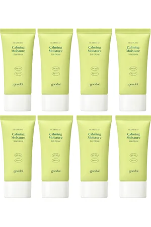 GOODAL Heartleaf Calming Moisture Sun Cream SPF50+ PA++++ - 50ml (8ea) Set (New)