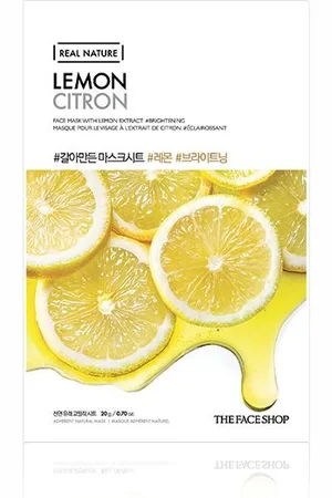 The Face Shop Real Nature Face Mask - Lemon - 1pieza