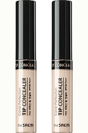 The SAEM Cover Perfection Tip Concealer - 0.5 Ice Beige (2ea) Set