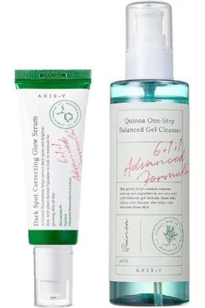 AXIS-Y [OFERTA] Dark Spot Correcting Glow Serum X Quinoa One Step Balanced Gel Cleanser
