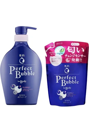Shiseido Senka Perfect Bubble For Body Floral & Refill Set