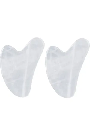 MissLady Scraping Board Gua Sha Massage Tool (Heart-shaped) (2ea) Set - White