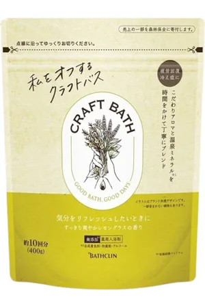 BATHCLIN Craft Bath Bath Salt - 400g - Lemongrass