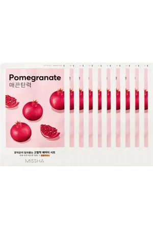 Missha Airy Fit Sheet Mask - Pomegranate - 1pc (10ea) Set