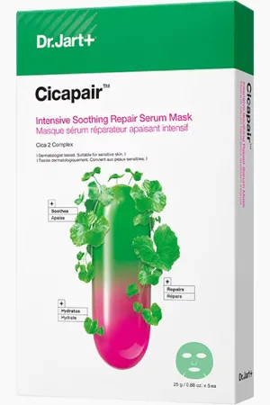 Dr Jart+ Cicapair Intensive Soothing Repair Serum Mask - 5piezas