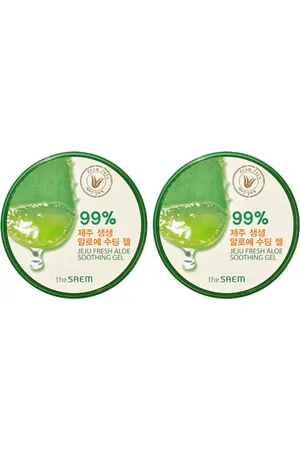 The SAEM Jeju Fresh Aloe Soothing Gel 99% - 300ml (2ea) Set