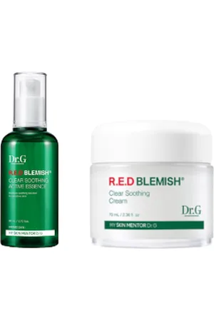 Dr.G R.E.D Blemish Clear Soothing Cream - 70ML (1ea) + R.E.D Blemish Clear Soothing Active Essence - 80ml (1ea) Set