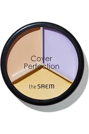 The SAEM Cover Perfection Triple Pot Concealer - 4.5g*2+4.2g - 04 Tone Up Beige