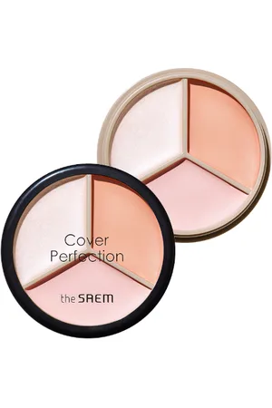 The SAEM Cover Perfection Triple Pot Concealer - 4.5g*3 - 05 Dark Up Beige
