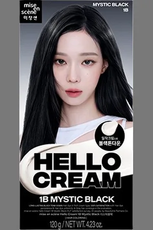 miseenscéne Hello Cream (2024 New Version) - 120g - 1B Mystic Black