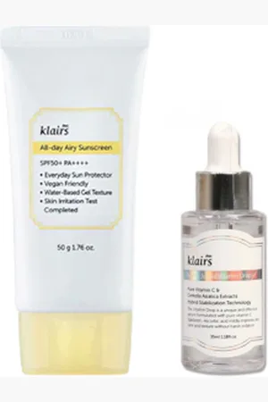 Dear, Klairs Dear; Klairs - All-day Airy Sunscreen SPF50+ PA++++ - 50g + Freshly Juiced Vitamin Drop - 35ml (1ea) Set