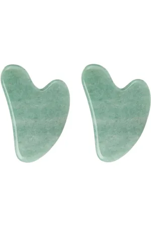 MissLady Scraping Board Gua Sha Massage Tool (Heart-shaped) (2ea) Set - Jade