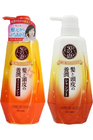 Rohto Mentholatum 50 Megumi Fragile Hair Care Set