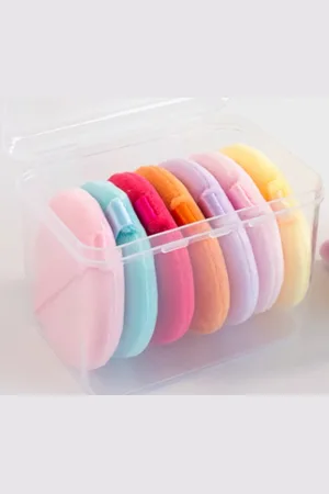 MissLady Pointed Powder Puff 7pcs - 7pcs - Radom Color- Round