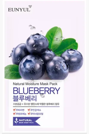 EUNYUL Natural Moisture Mask Pack - Blueberry - 1pieza