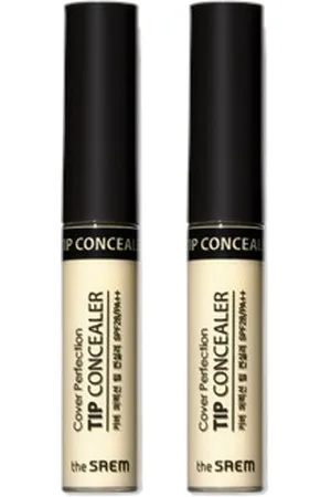 The SAEM Cover Perfection Tip Concealer - 6.5g - Green Beige (2ea) Set