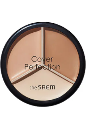 The SAEM Cover Perfection Triple Pot Concealer - 4.5g*3 - 02 Contour Beige