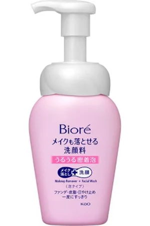 Kao Biore Makeup Remover Facial Cleanser Moisturizing Foam - 160ml