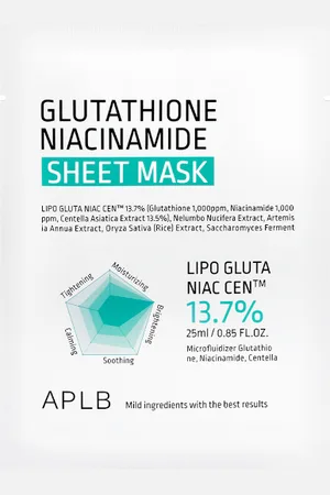APLB Glutathione Niacinamide Sheet Mask - 25ml