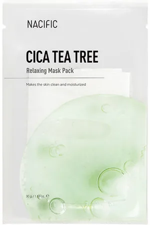 NACIFIC Cica Tea Tree Relaxing Mask Pack - 30g*10pieza