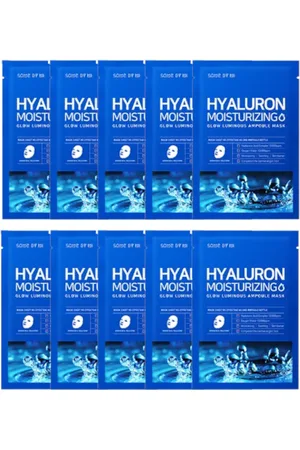 SOME BY MI Hyaluron Moisturizing Glow Luminous Ampoule Mask (Water) - 10piezas