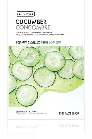 The Face Shop Real Nature Face Mask - Cucumber - 1pieza