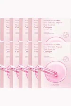 The SAEM Dewy Shot Daily Ampoule Mask - 1pc - Collagen (10ea) Set
