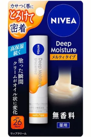 NIVEA Japan Deep Moisture Lip Melty Type Fragrance Free - 2.2g