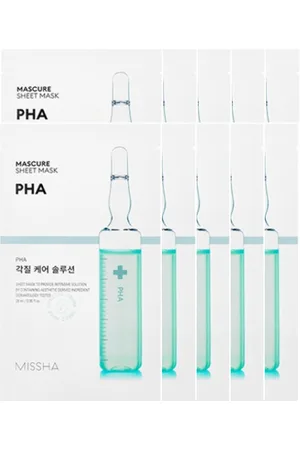 Missha Mascure Solution Sheet Mask - PHA - 1pc (10ea) Set