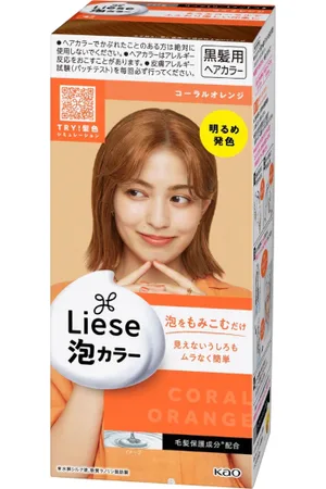 Kao Liese Creamy Bubble Hair Color - 1 caja - Orange (Design Series)