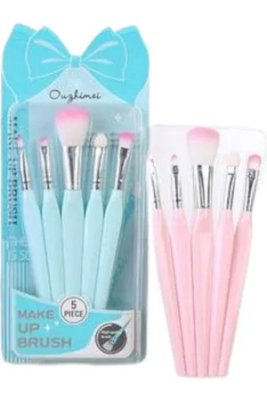 MINGXIER Soft Makeup Brush - 5pcs (Random Colour) - 1 set