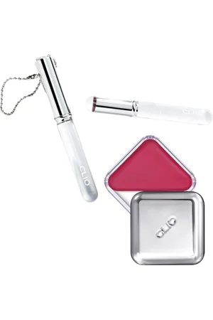 Clio Essential Lipcheek Tap 05 Cherry Shower + Lip Brush Set