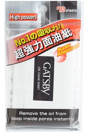Mandom Gatsby - Oil Clear Film - 70piezas