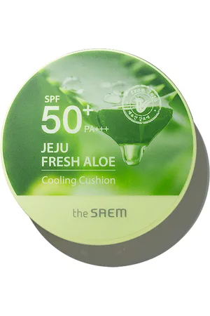 The SAEM Jeju Fresh Aloe Cooling Cushion SPF 50+ PA+++ - 12g - Natural