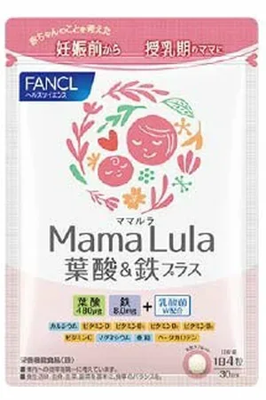 Fancl Mama Lula Folic Acid & Iron Plus 30 Days Supply - 120 tablets