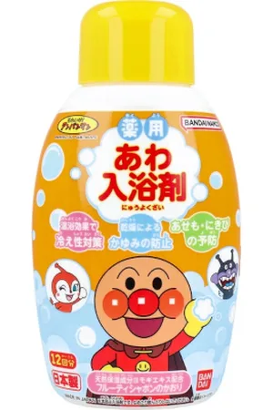 Bandai Medicinal Bubble Bath Additive Anpanman Bottle Type Fruity Soap Scent - 245ml