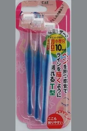kai Petite Eyebrow Razor Type-T - 3 piezas