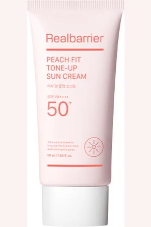 Real Barrier Peach Fit Tone-Up Sun Cream SPF50+ PA++++ - 50ml