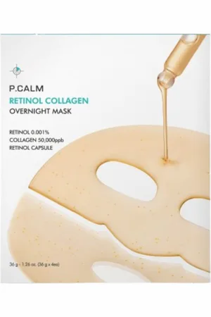 P.CALM Retinol Collagen Overnight Mask Set - 4piezas