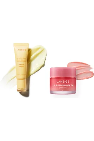 LANEIGE Lip Glowy Balm - 10g - Vanilla (1ea) X Lip Sleeping Mask EX - 20g - Berry (1ea)