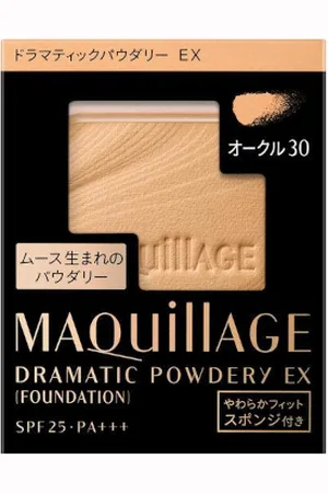 Shiseido Maquillage Foundation Dramatic Powdery EX Refill SPF25 PA+++ - 9.3g - Ocher 30