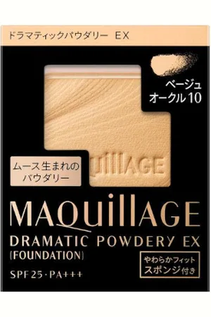 Shiseido Maquillage Foundation Dramatic Powdery EX Refill SPF25 PA+++ - 9.3g - Beige Ocher 10