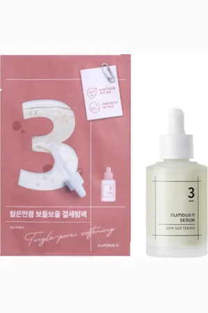numbuzin No. 3 Skin Softening Serum - 50ml (1ea) X No.3 Tingle-Pore Softening Sheet Mask - 1pc (1ea)
