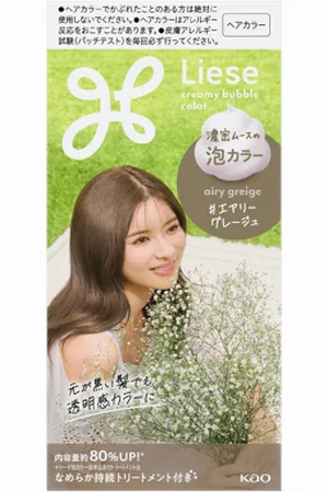 Kao Liese Creamy Bubble Color (Japan Version) - 1 caja - Airy Greige