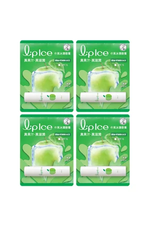 Rohto Mentholatum LipIce Lip Balm - 1pc - Apple (4ea) Set
