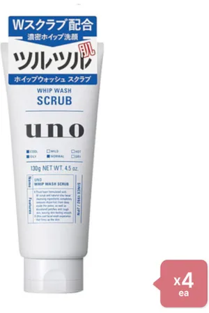 Shiseido Uno Whip Wash - Scrub - 130g 4pcs Set